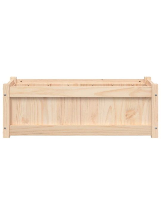Zahradní truhlík 90 x 31 x 31 cm masivní borové dřevo