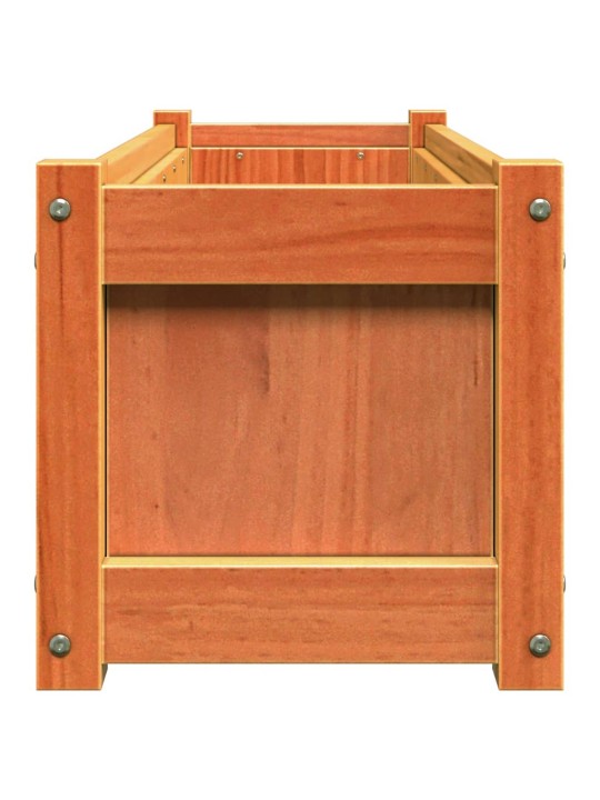 Zahradní truhlík voskově hnědý 90 x 31 x 31 cm masivní borovice