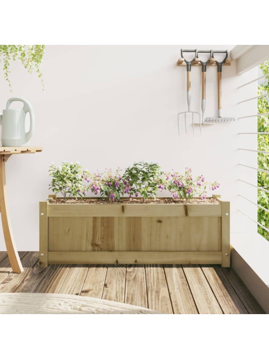 Zahradní truhlík 90 x 31 x 31 cm impregnované borové dřevo