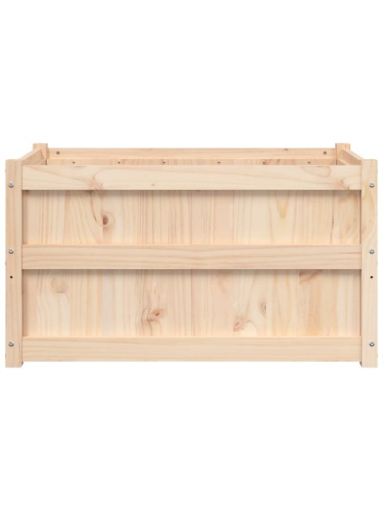 Zahradní truhlík 90 x 50 x 50 cm masivní borové dřevo