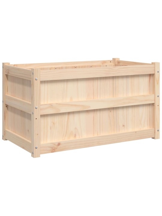 Zahradní truhlík 90 x 50 x 50 cm masivní borové dřevo