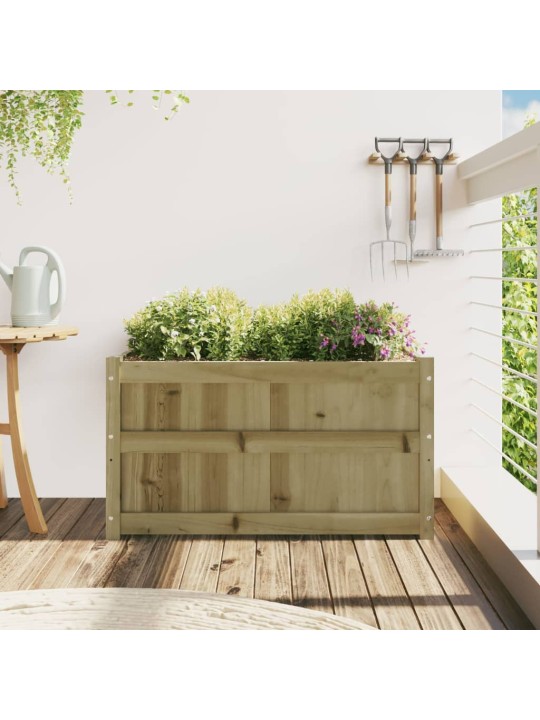 Zahradní truhlík 90 x 50 x 50 cm impregnované borové dřevo