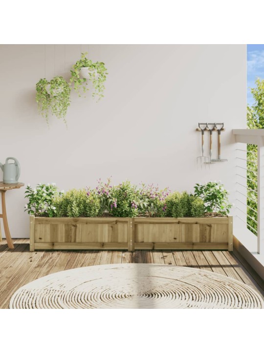 Zahradní truhlík 180 x 31 x 31 cm impregnované borové dřevo