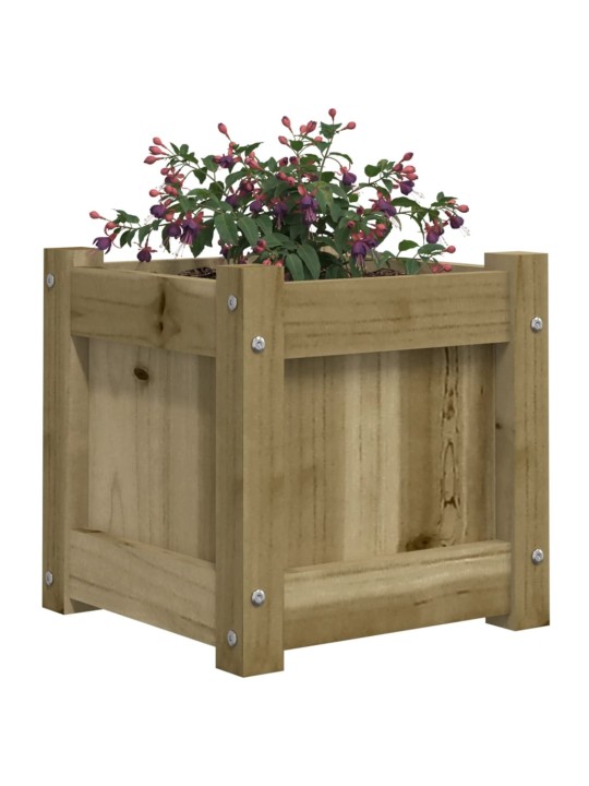 Zahradní truhlík 31 x 31 x 31 cm impregnované borové dřevo