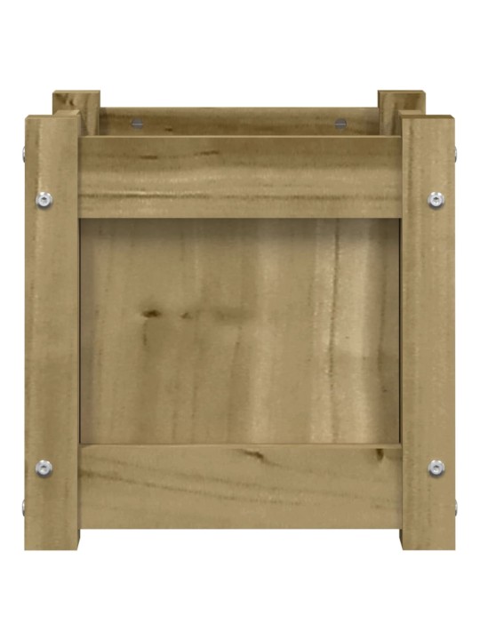 Zahradní truhlík 31 x 31 x 31 cm impregnované borové dřevo
