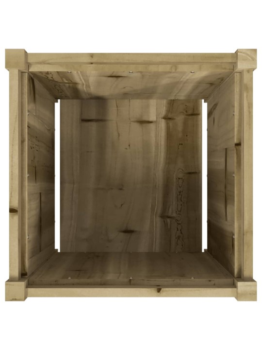 Zahradní truhlík 50 x 50 x 50 cm impregnované borové dřevo