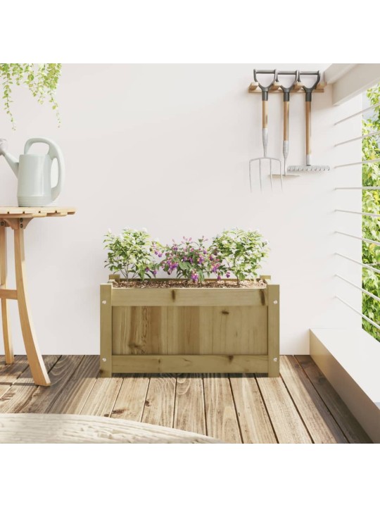 Zahradní truhlík 60 x 31 x 31 cm impregnované borové dřevo