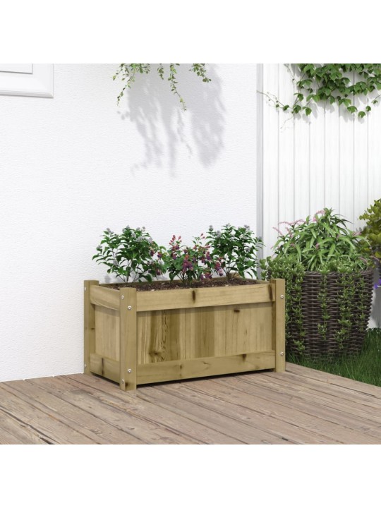 Zahradní truhlík 60 x 31 x 31 cm impregnované borové dřevo