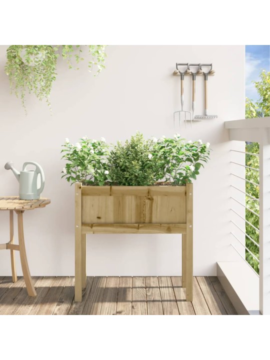 Zahradní truhlík s nohami 70x31x70 cm impregnované borové dřevo