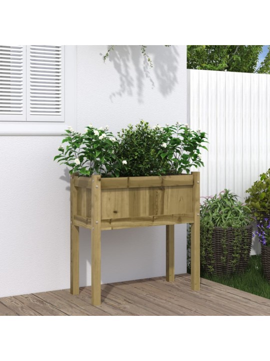 Zahradní truhlík s nohami 70x31x70 cm impregnované borové dřevo