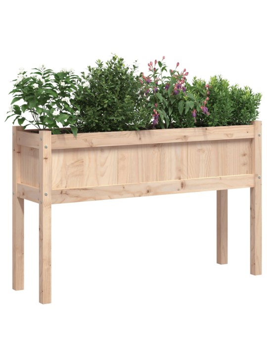 Zahradní truhlík s nohami 110 x 31 x 70 cm masivní borové dřevo