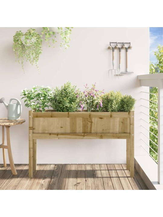 Zahradní truhlík s nohami 110x31x70 cm impregnovaná borovice