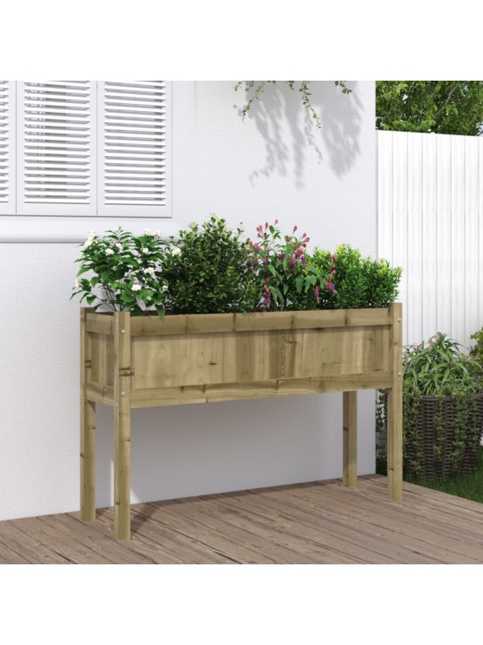 Zahradní truhlík s nohami 110x31x70 cm impregnovaná borovice