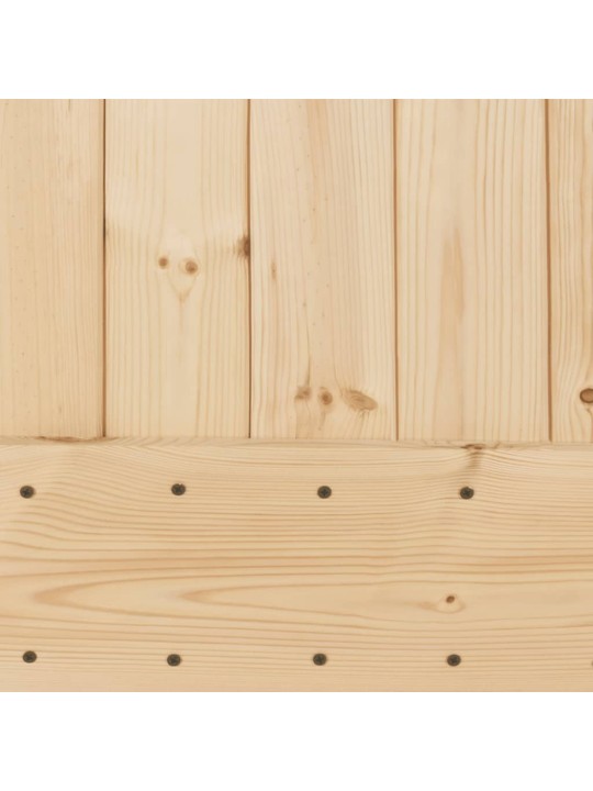 Posuvné dveře s kováním 85 x 210 cm masivní borové dřevo