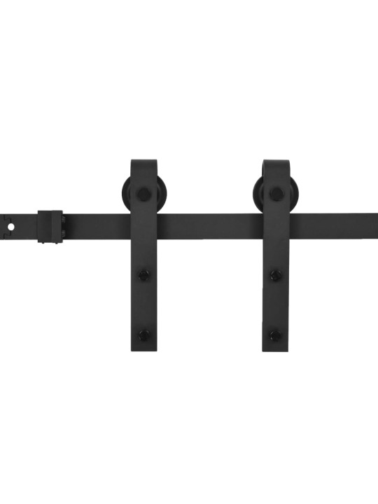 Posuvné dveře s kováním 70 x 210 cm masivní borové dřevo