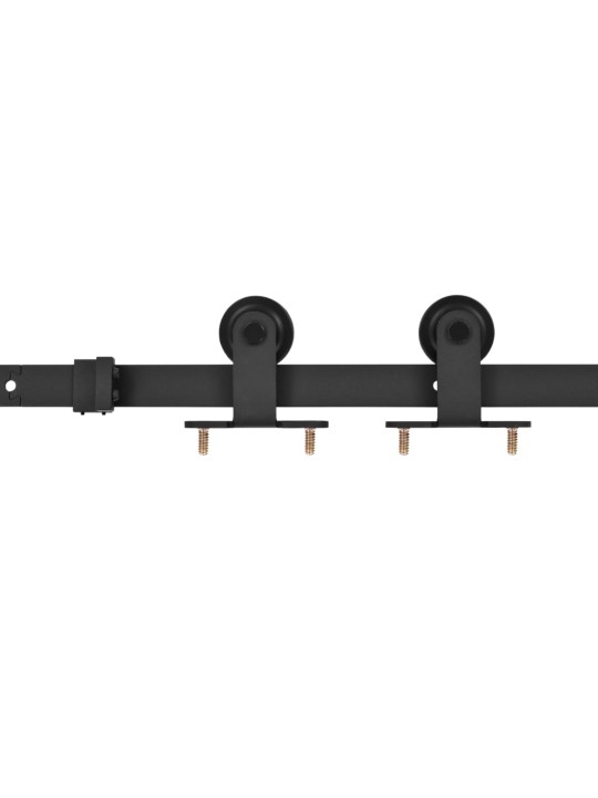 Posuvné dveře s kováním 70 x 210 cm masivní borové dřevo