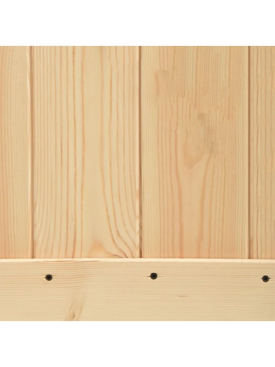 Posuvné dveře s kováním 90 x 210 cm masivní borové dřevo