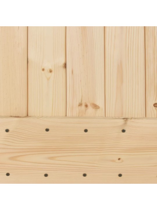 Posuvné dveře s kováním 85 x 210 cm masivní borové dřevo
