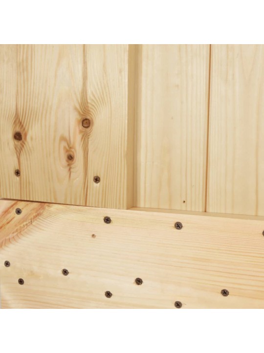 Posuvné dveře s kováním 70 x 210 cm masivní borové dřevo