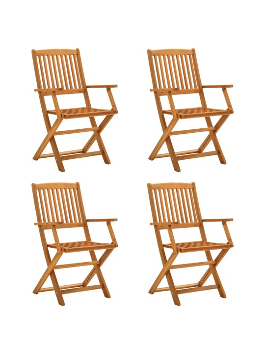 5dílný zahradní jídelní set masivní akáciové dřevo
