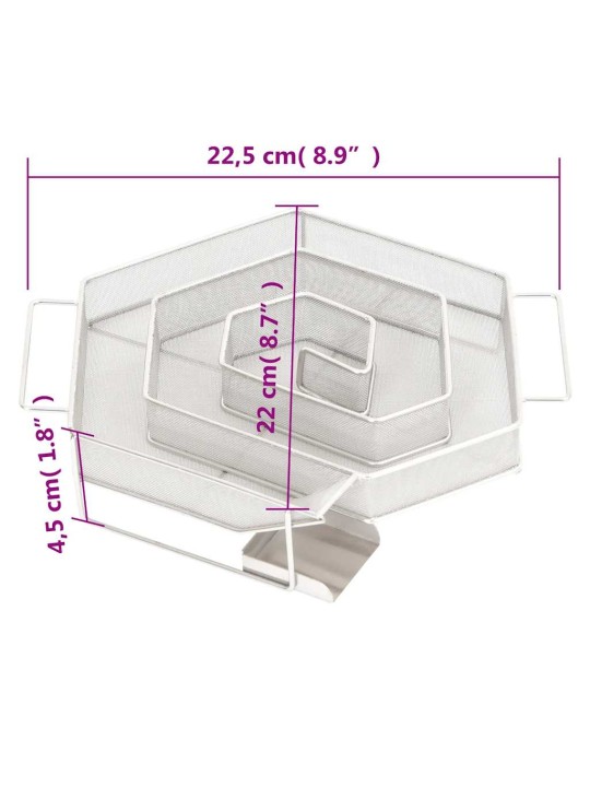 Generátor studeného kouře 6stranný 22,5 cm nerezová ocel