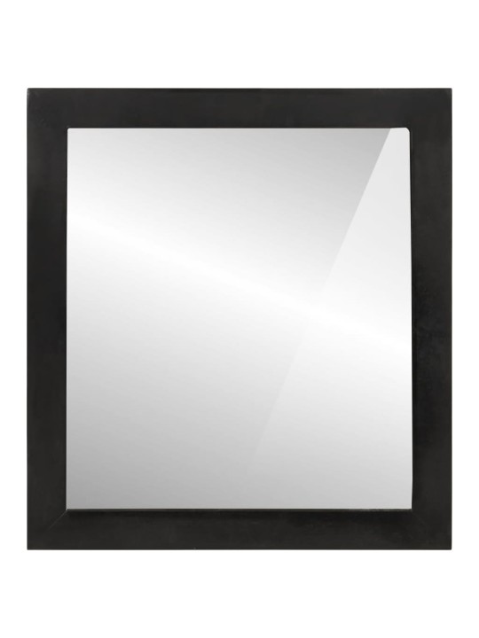 Koupelnové zrcadlo 55x1x60 cm sklo a masivní mangovníkové dřevo