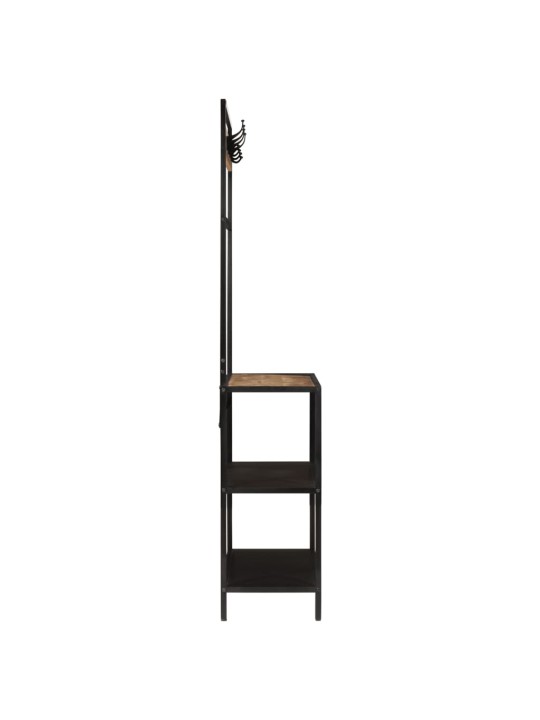 Věšák na kabáty 90 x 35 x 180 cm masivní mangovník a železo