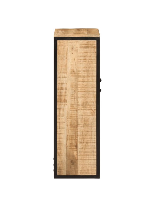 Koupelnová skříňka 40x27x90 cm masivní mangovník a železo