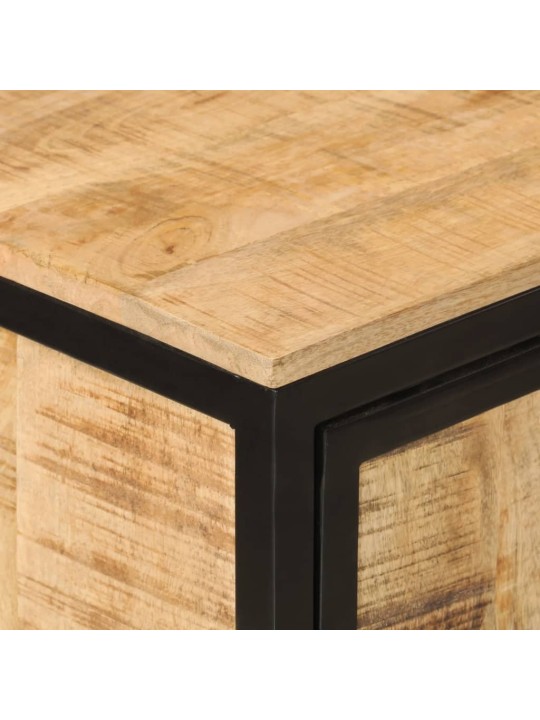 Koupelnová skříňka 40x27x90 cm masivní mangovník a železo