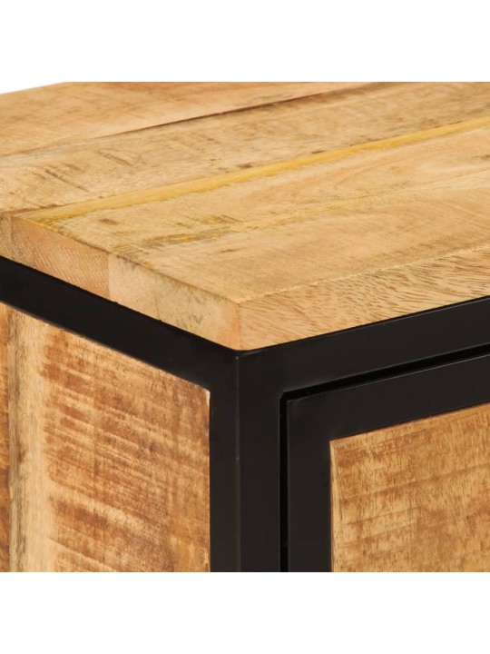 Noční stolek 40 x 30 x 52,5 cm masivní hrubé mangovníkové dřevo
