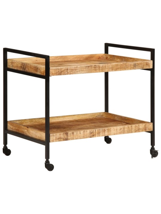 Kuchyňský vozík 80x55x70 cm masivní hrubé mangovníkové dřevo