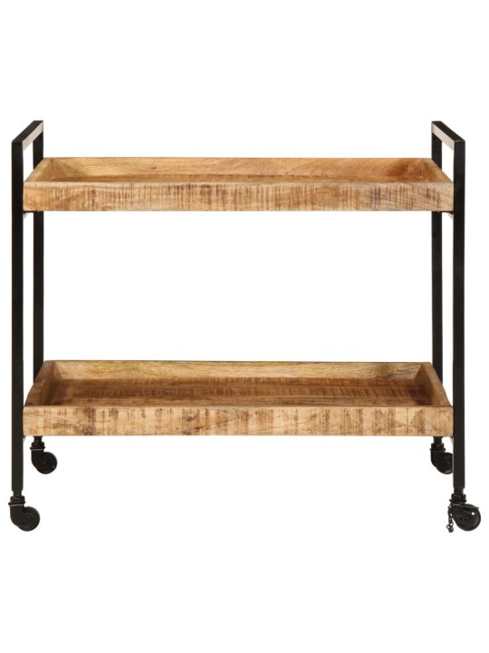 Kuchyňský vozík 80x55x70 cm masivní hrubé mangovníkové dřevo