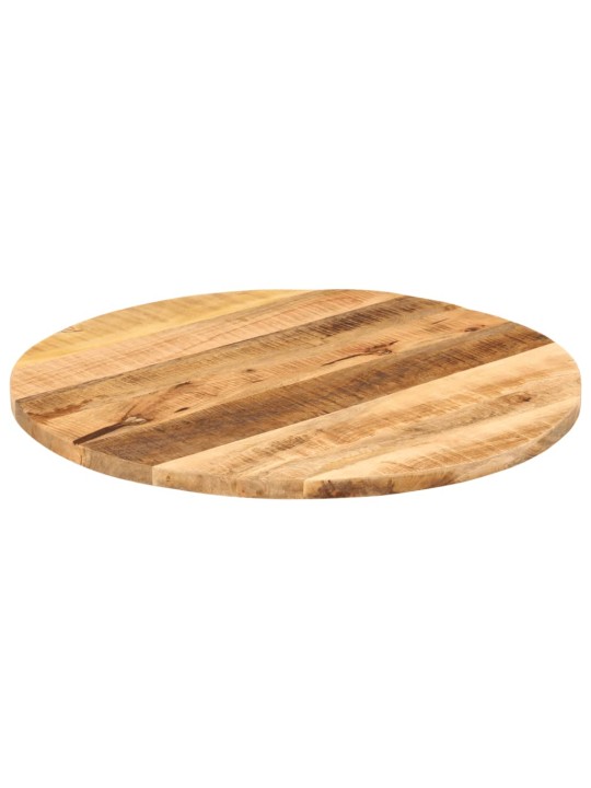 Stolní deska Ø70x3,8 cm kulatá masivní hrubé mangovníkové dřevo