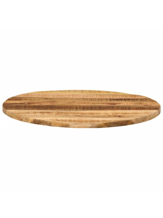 Stolní deska Ø70x3,8 cm kulatá masivní hrubé mangovníkové dřevo
