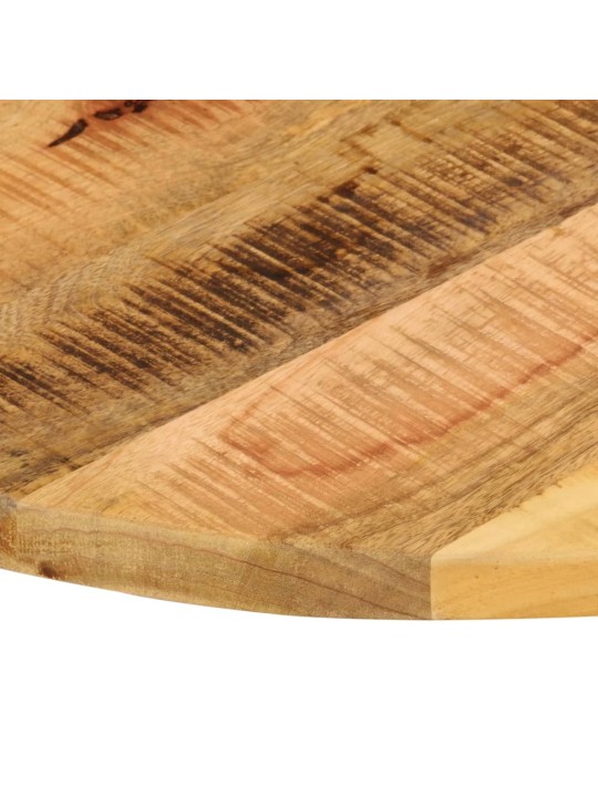 Stolní deska Ø90x2,5 cm kulatá masivní hrubé mangovníkové dřevo