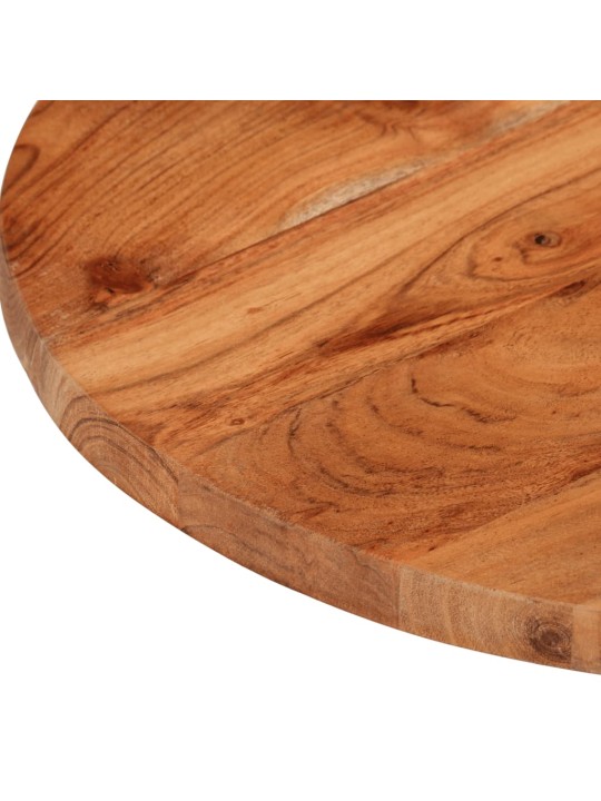 Stolní deska Ø 40 x 3,8 cm kulatá masivní akáciové dřevo