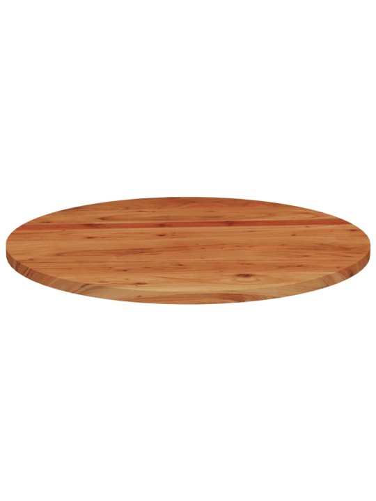 Stolní deska Ø 70 x 3,8 cm kulatá masivní akáciové dřevo