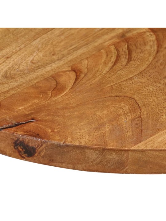 Stolní deska ø 90 x 3,8 cm kulatá masivní mangovníkové dřevo