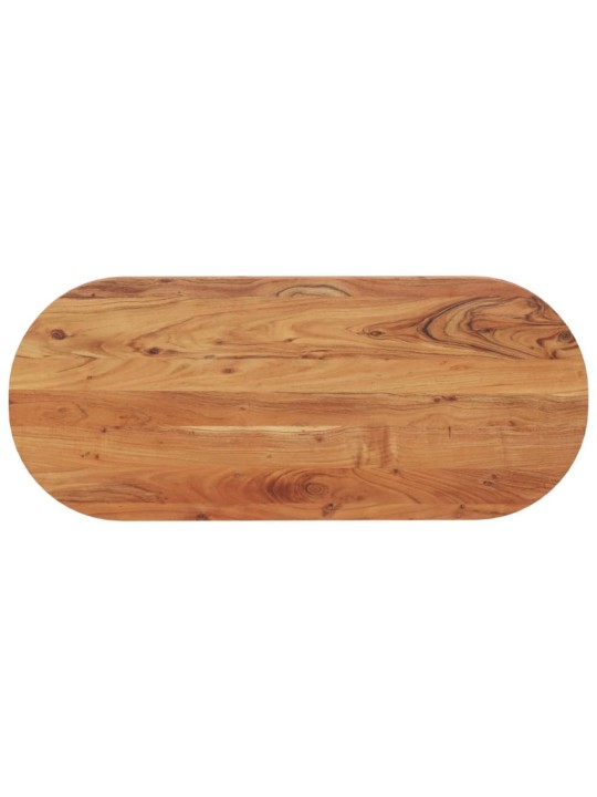 Stolní deska 100 x 40 x 2,5 cm oválná masivní akáciové dřevo