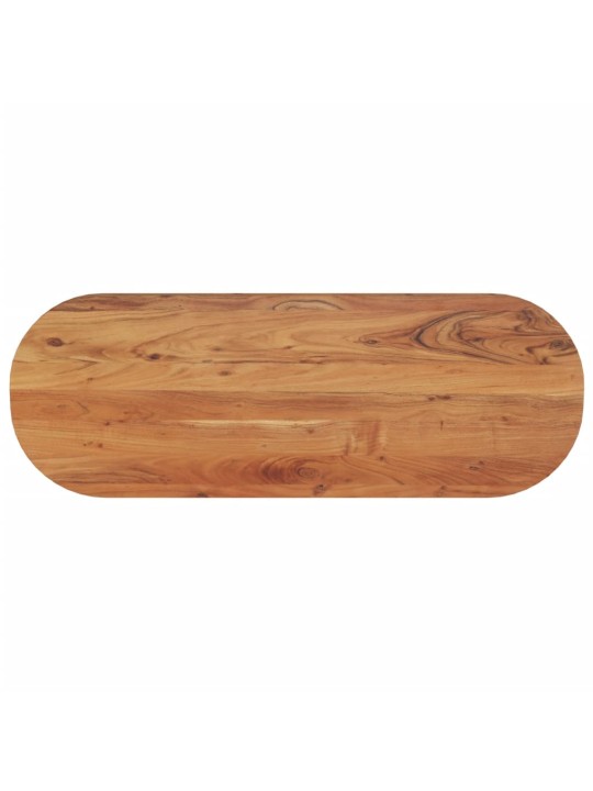 Stolní deska 110 x 40 x 2,5 cm oválná masivní akáciové dřevo