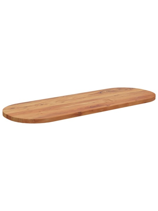 Stolní deska 110 x 40 x 2,5 cm oválná masivní akáciové dřevo