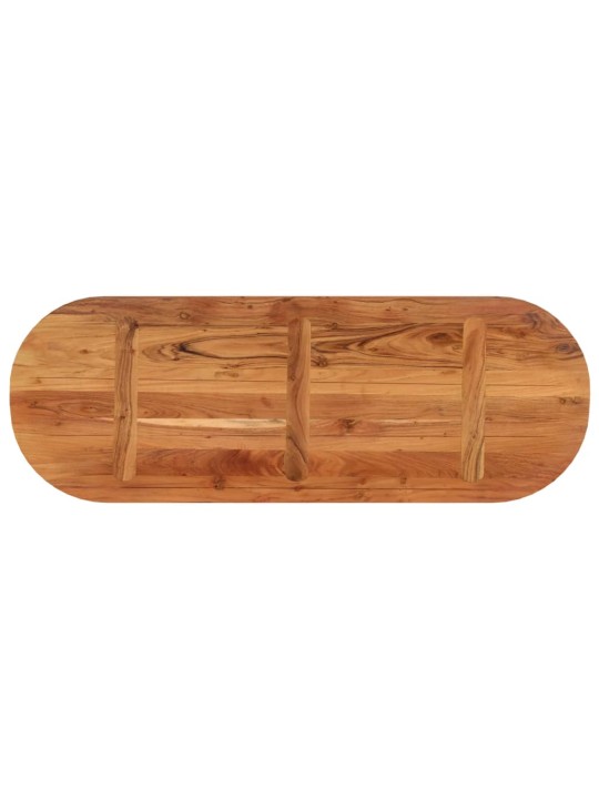 Stolní deska 110 x 40 x 2,5 cm oválná masivní akáciové dřevo