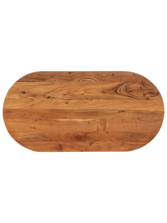 Stolní deska 100 x 50 x 2,5 cm oválná masivní akáciové dřevo