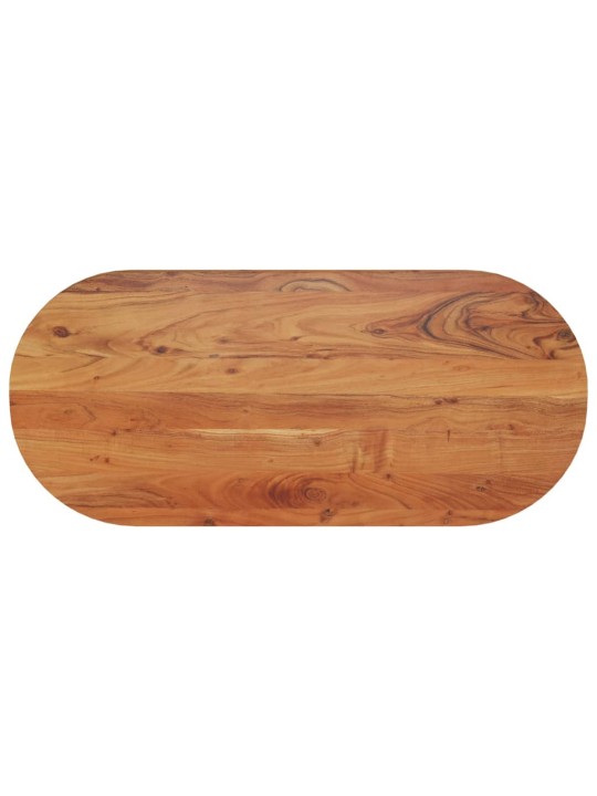 Stolní deska 110 x 50 x 2,5 cm oválná masivní akáciové dřevo