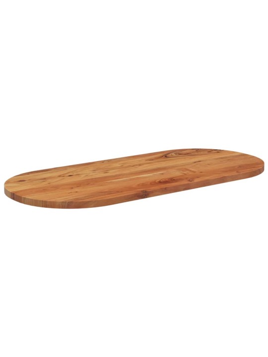 Stolní deska 110 x 50 x 2,5 cm oválná masivní akáciové dřevo