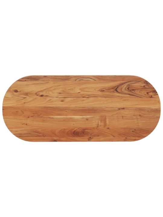 Stolní deska 100 x 40 x 3,8 cm oválná masivní akáciové dřevo
