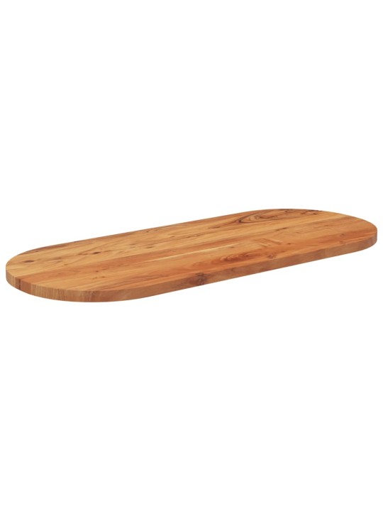 Stolní deska 100 x 40 x 3,8 cm oválná masivní akáciové dřevo
