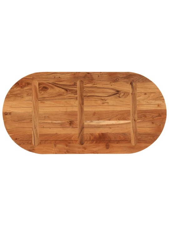 Stolní deska 100 x 50 x 3,8 cm oválná masivní akáciové dřevo