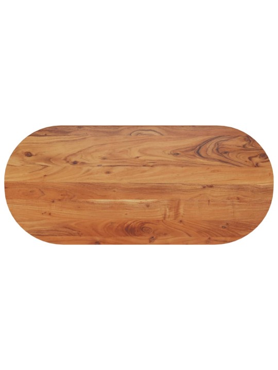 Stolní deska 110 x 50 x 3,8 cm oválná masivní akáciové dřevo