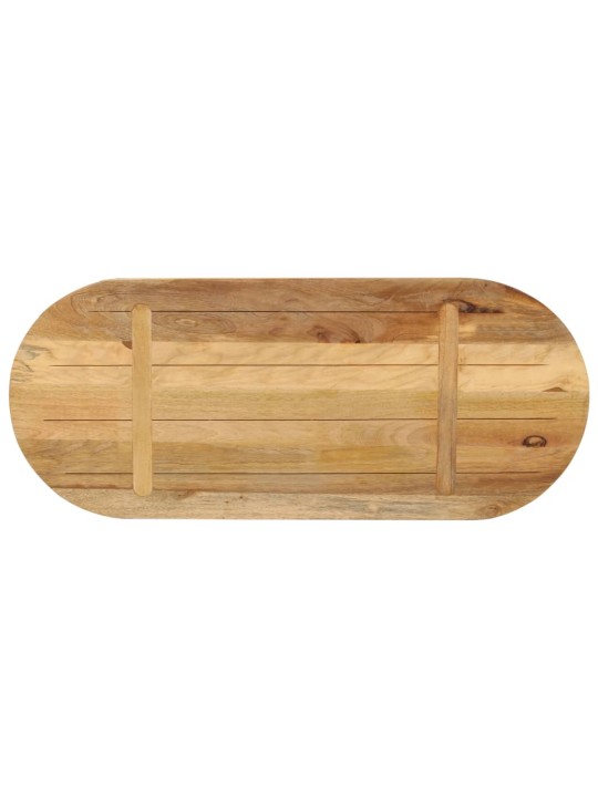 Stolní deska 80 x 40 x 2,5 cm oválná masivní hrubý mangovník